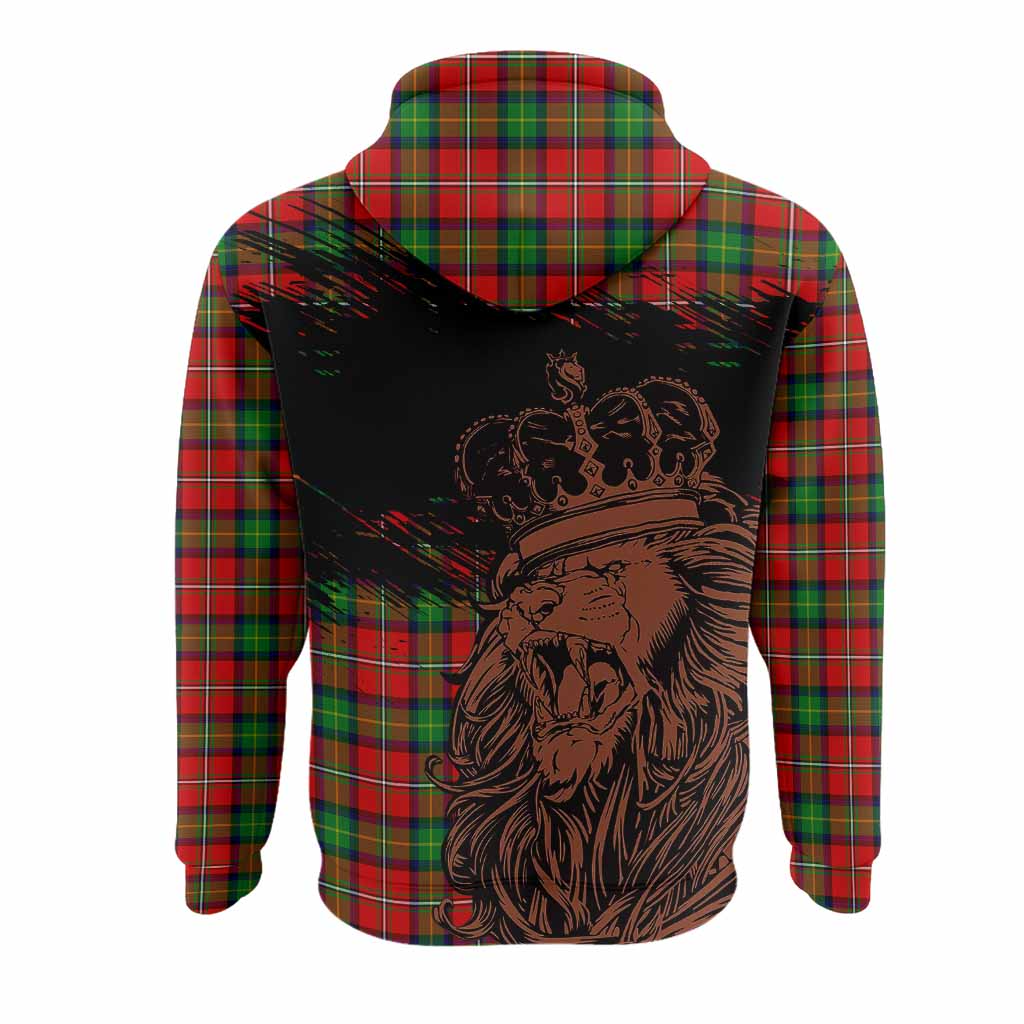 Fairlie Tartan Crest Hoodie Crowned Lion Heritage Style