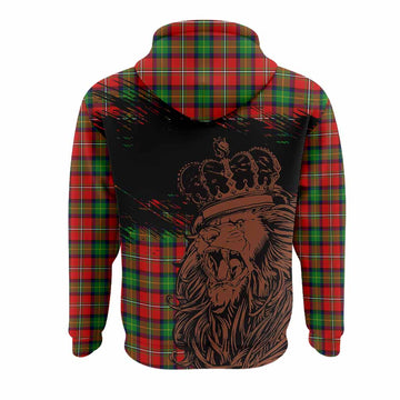 Fairlie Tartan Crest Hoodie Crowned Lion Heritage Style