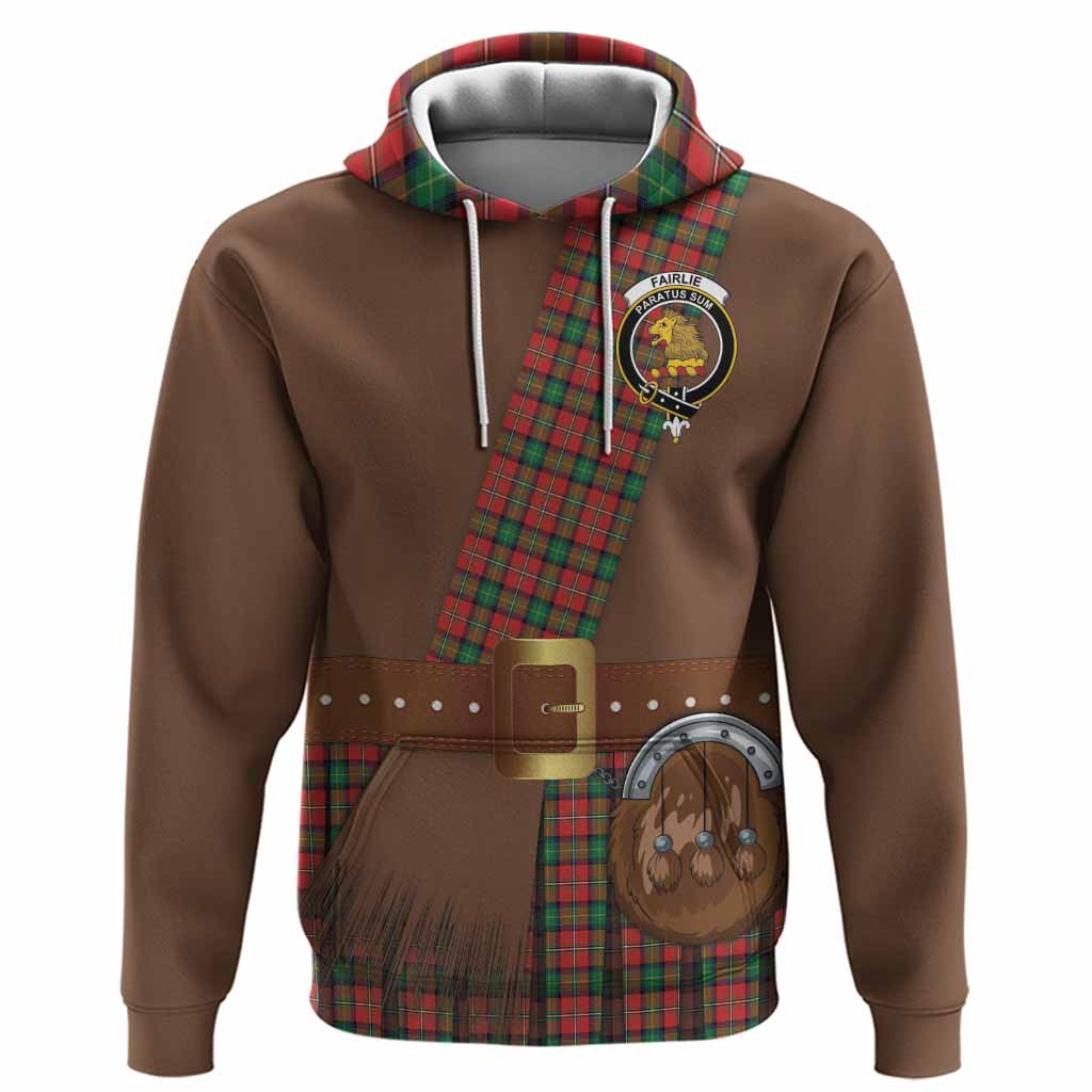 Fairlie Tartan Crest Hoodie Kilt Costume Style