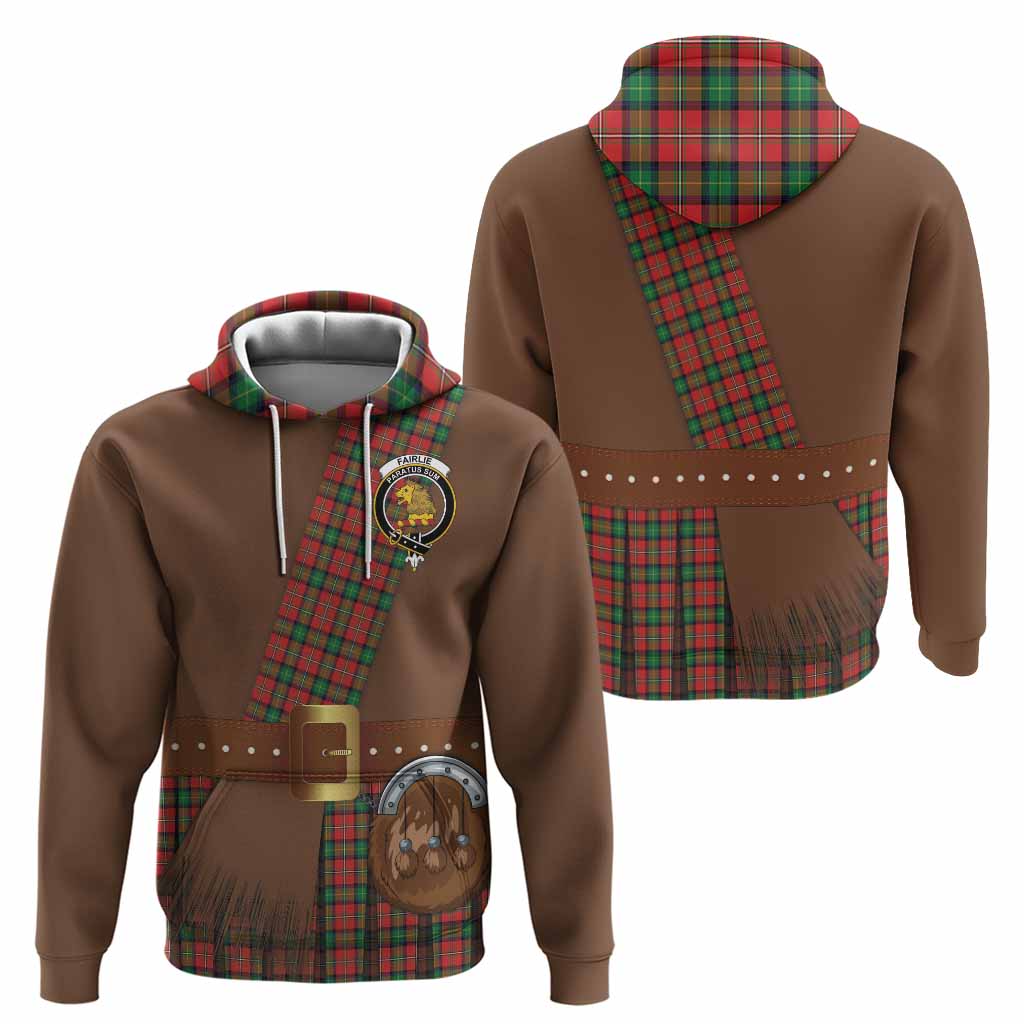 Fairlie Tartan Crest Hoodie Kilt Costume Style