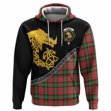 Fairlie Tartan Crest Hoodie Legendary Dragon Knot Half Style