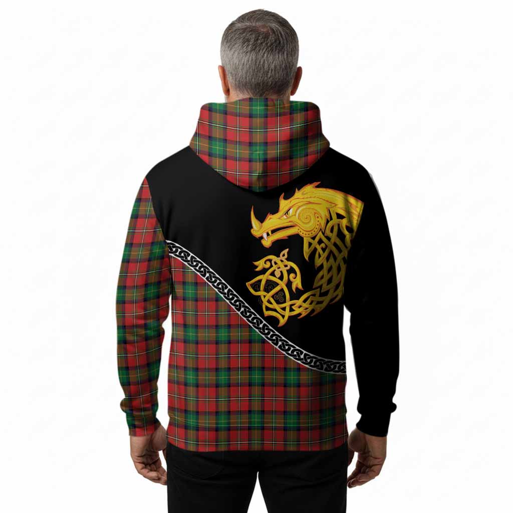 Fairlie Tartan Crest Hoodie Legendary Dragon Knot Half Style