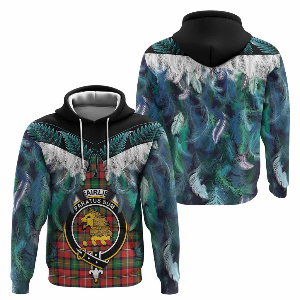 Fairlie Tartan Crest Hoodie New Zealand Maori Korowai Cloak