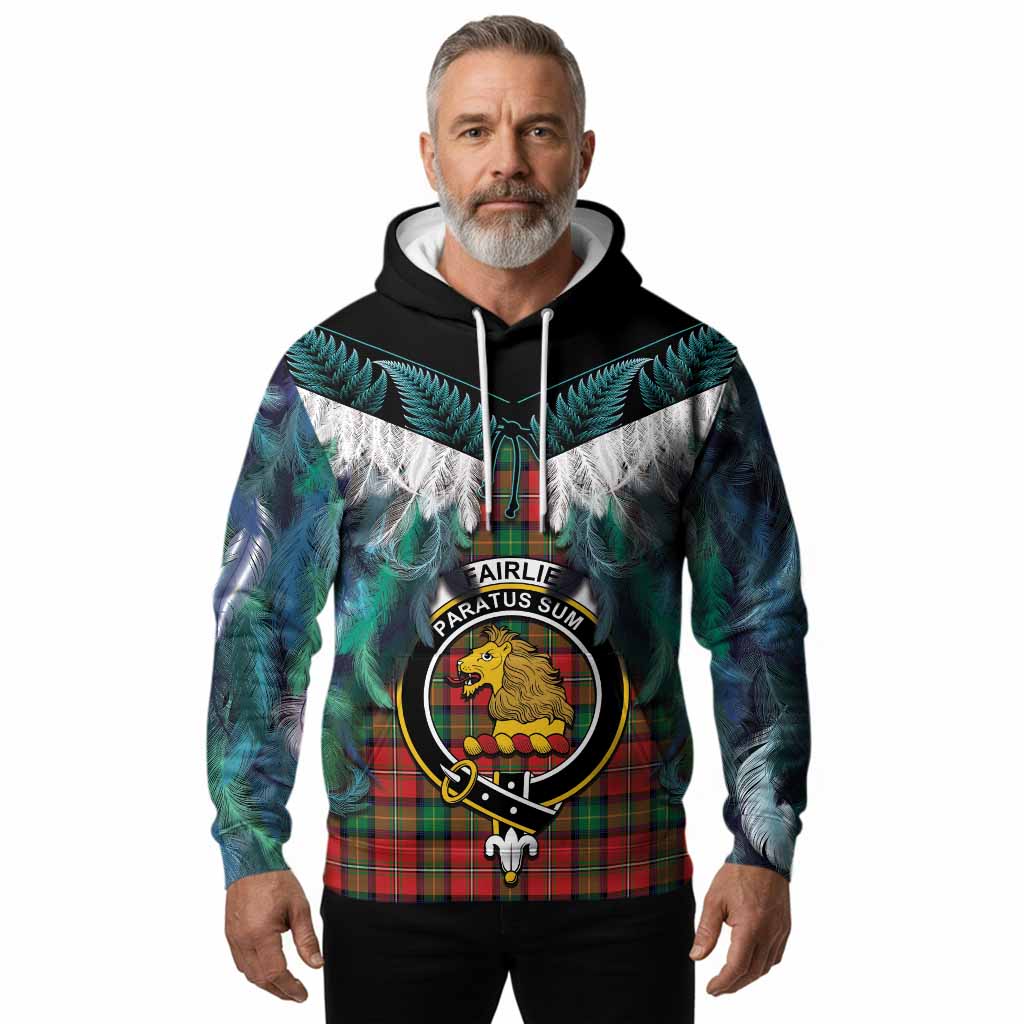 Fairlie Tartan Crest Hoodie New Zealand Maori Korowai Cloak
