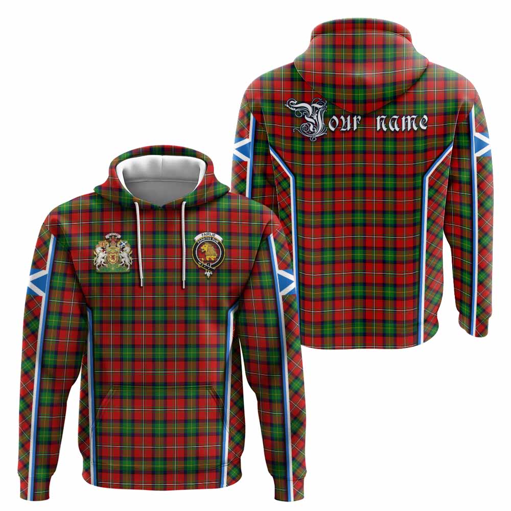 Fairlie Tartan Crest Hoodie Scotland Coat of Arm Flag Style - Tartan Vibes Clothing