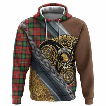 Fairlie Tartan Crest Hoodie Scottish Triskele Celtic