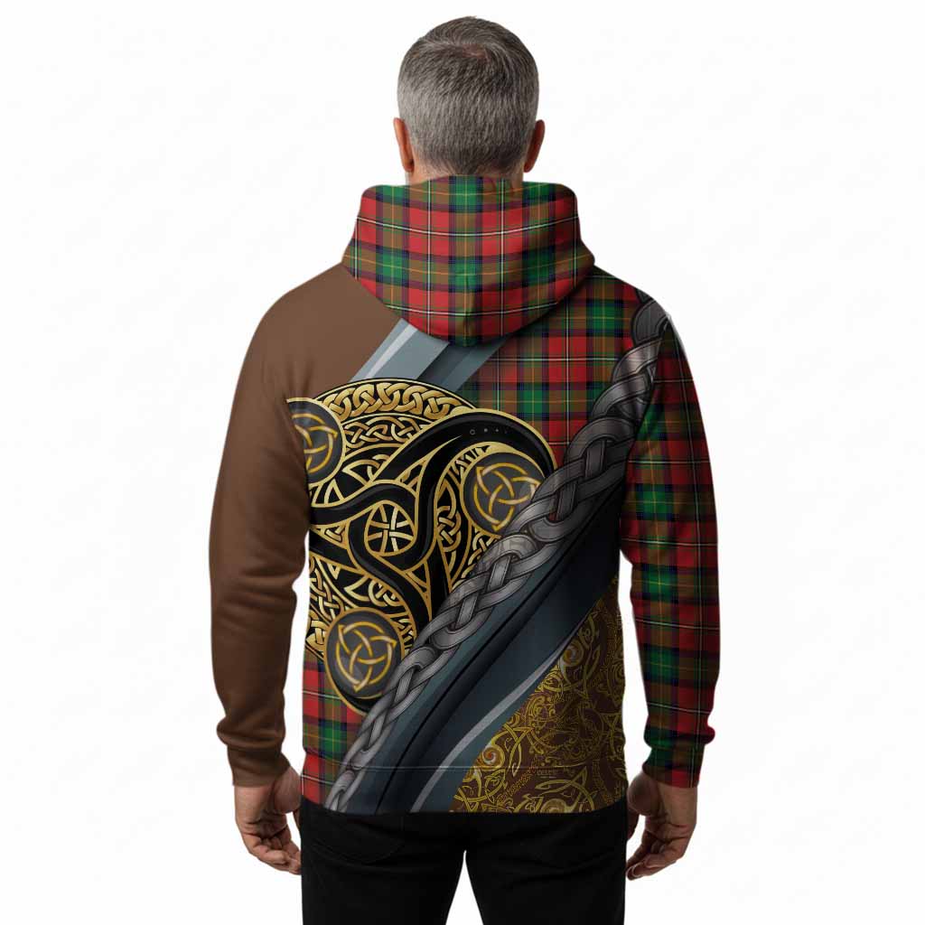 Fairlie Tartan Crest Hoodie Scottish Triskele Celtic