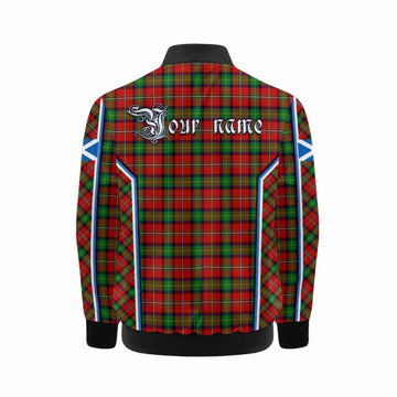 Fairlie Tartan Crest Kid Bomber Jacket Scotland Coat of Arm Flag Style - Tartan Vibes Clothing