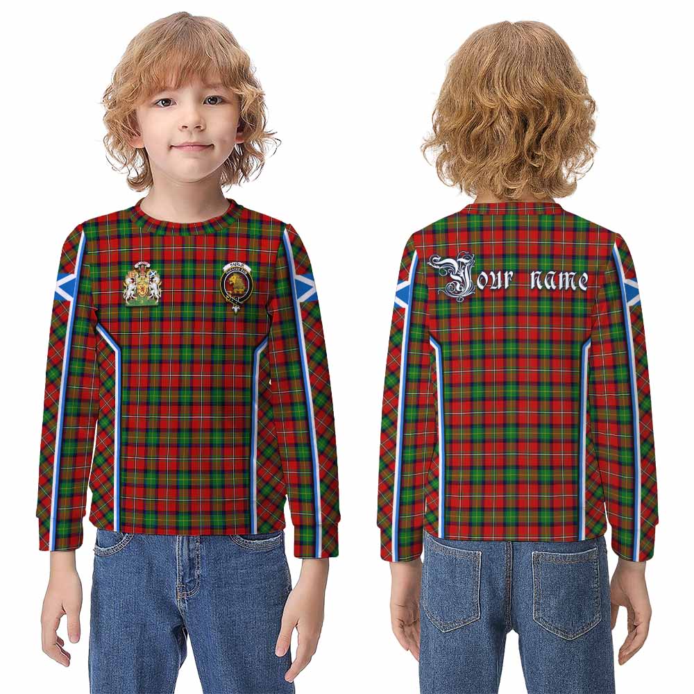 Fairlie Tartan Crest Kid Knitted Sweatshirt Scotland Coat of Arm Flag Style - Tartan Vibes Clothing