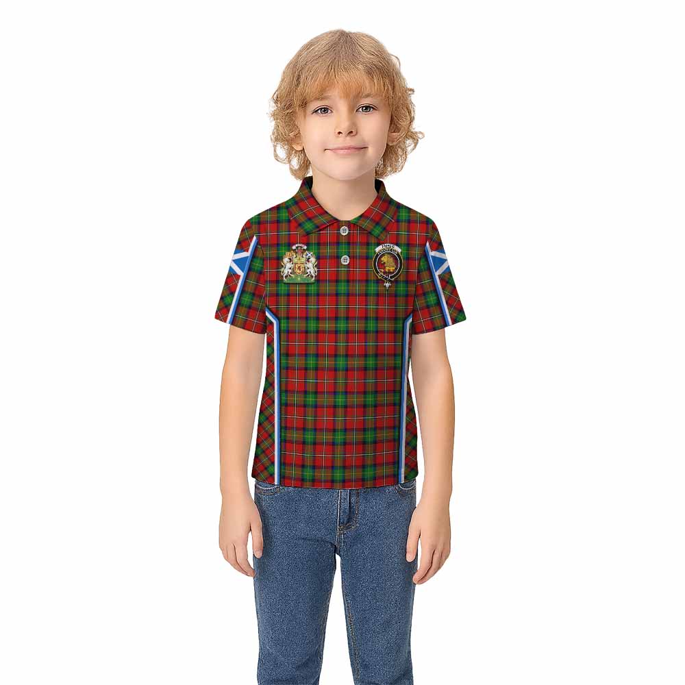 Fairlie Tartan Crest Kid Polo Shirt Scotland Coat of Arm Flag Style - Tartan Vibes Clothing