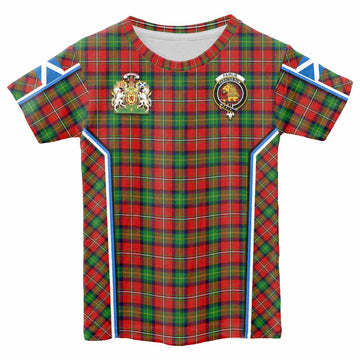 Fairlie Tartan Crest Kid T-shirt Scotland Coat of Arm Flag Style - Tartan Vibes Clothing