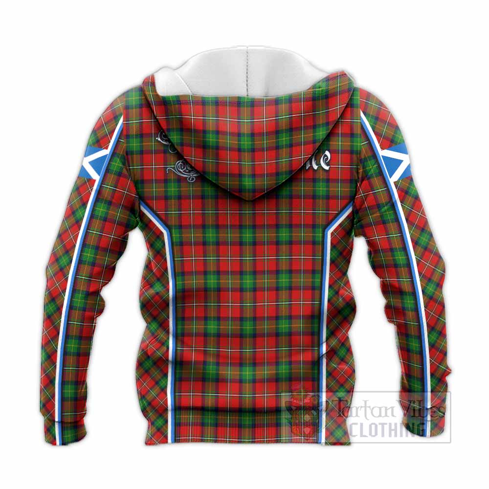 Fairlie Tartan Crest Knitted Hoodie Scotland Coat of Arm Flag Style - Tartan Vibes Clothing