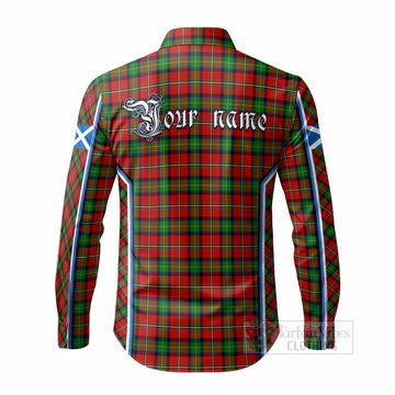 Fairlie Tartan Crest Long Sleeve Button Shirts Scotland Coat of Arm Flag Style