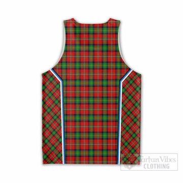 Fairlie Tartan Crest Men Tank Top Scotland Coat of Arm Flag Style