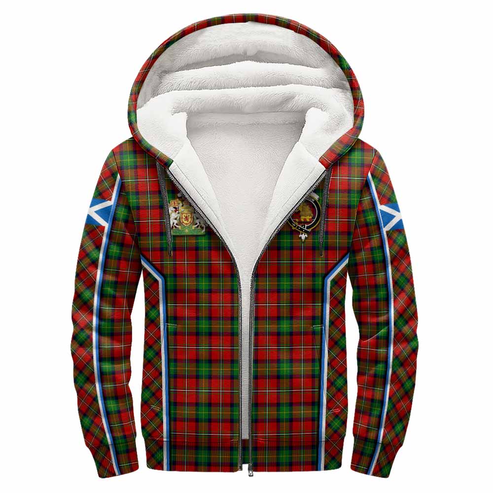 Fairlie Tartan Crest Sherpa Hoodie Scotland Coat of Arm Flag Style - Tartan Vibes Clothing
