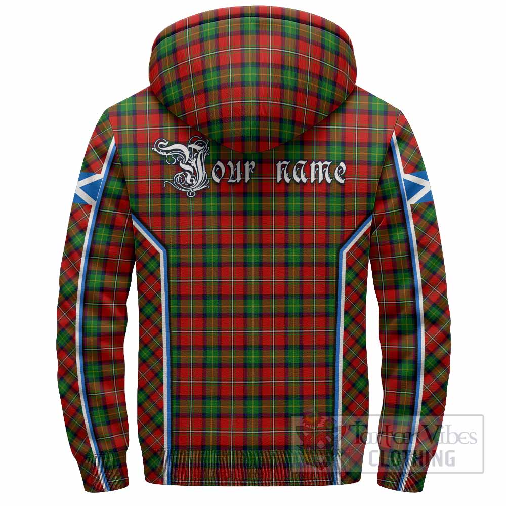 Fairlie Tartan Crest Sherpa Hoodie Scotland Coat of Arm Flag Style - Tartan Vibes Clothing