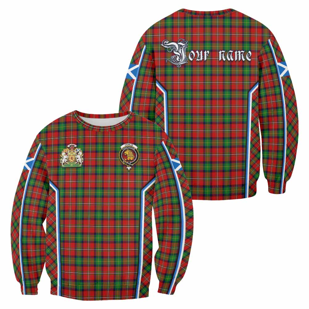 Fairlie Tartan Crest Sweatshirt Scotland Coat of Arm Flag Style - Tartan Vibes Clothing