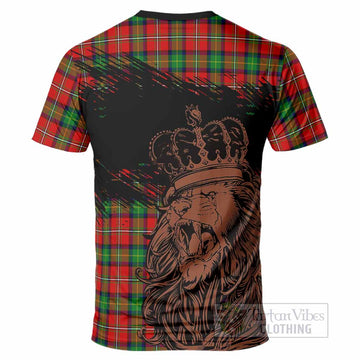 Fairlie Tartan Crest T-Shirt Crowned Lion Heritage Style