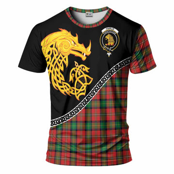 Fairlie Tartan Crest T-Shirt Legendary Dragon Knot Half Style