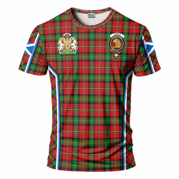 Fairlie Tartan Crest T-shirt Scotland Coat of Arm Flag Style - Tartan Vibes Clothing