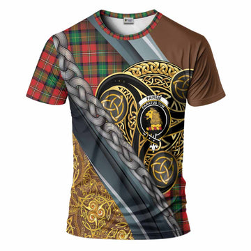 Fairlie Tartan Crest T-Shirt Scottish Triskele Celtic