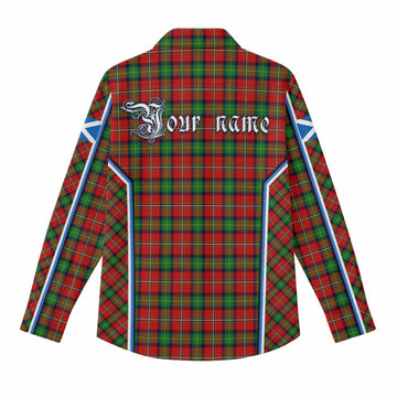 Fairlie Tartan Crest Women Casual Shirt Scotland Coat of Arm Flag Style - Tartan Vibes Clothing