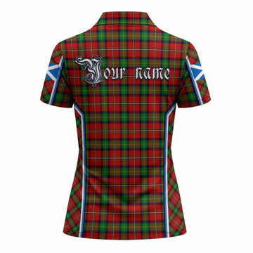 Fairlie Tartan Crest Women's Polo Shirt Scotland Coat of Arm Flag Style