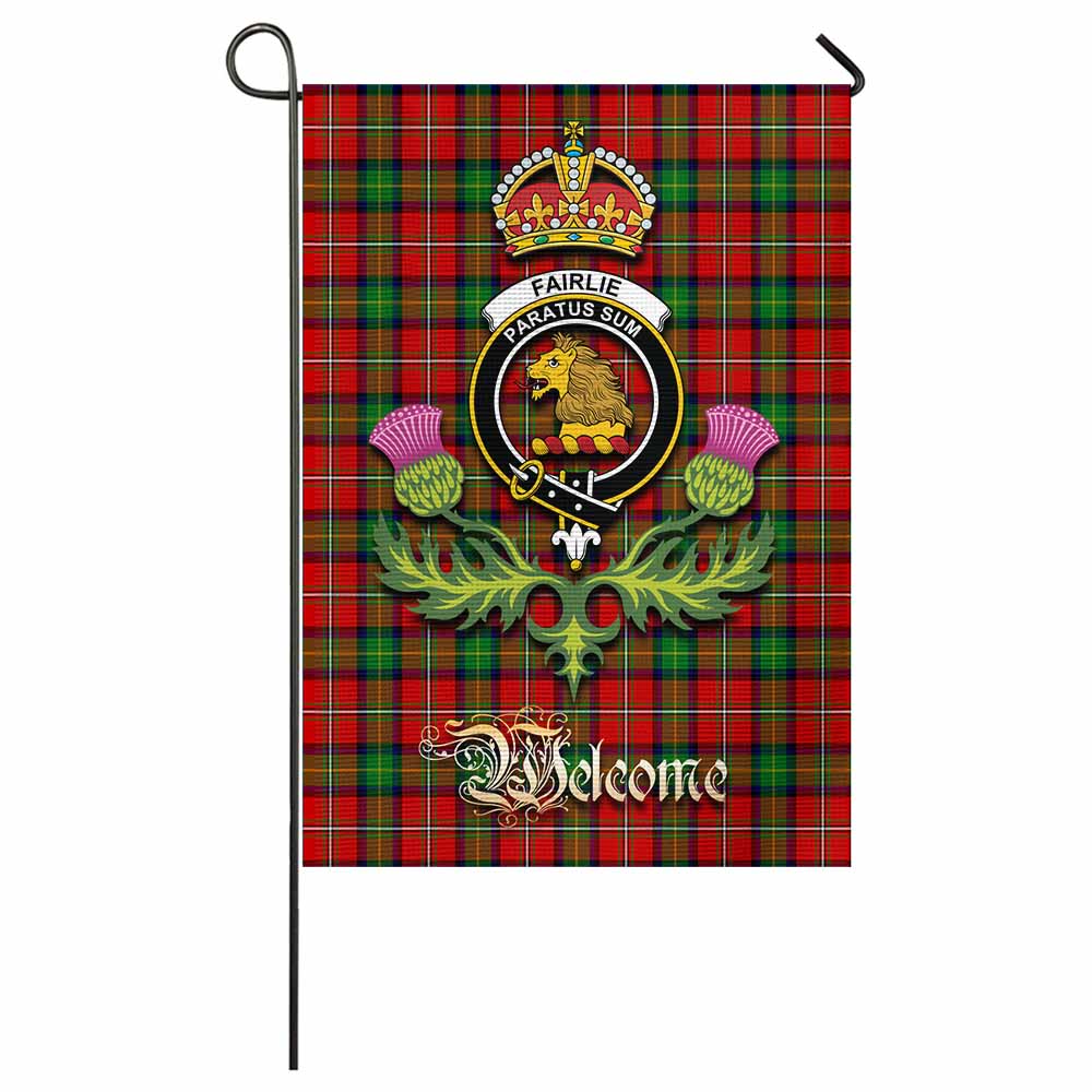 Fairlie Tartan Family Crest Garden Flag Royal Thistle Welcome Style - Tartan Vibes Clothing