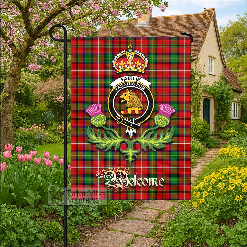 Fairlie Tartan Family Crest Garden Flag Royal Thistle Welcome Style - Tartan Vibes Clothing