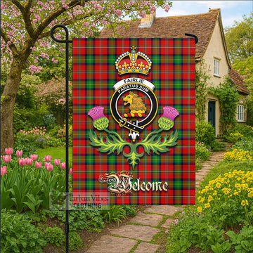 Fairlie Tartan Family Crest Garden Flag Royal Thistle Welcome Style