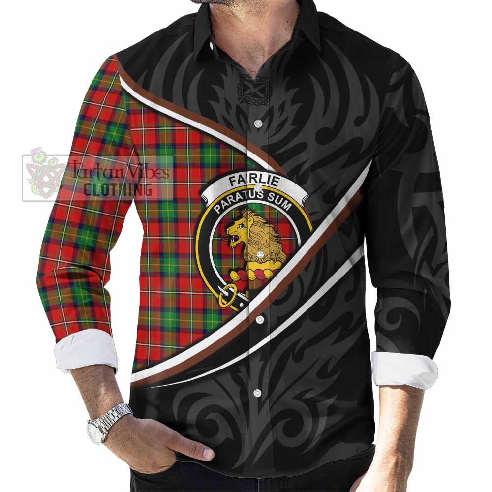 Fairlie Tartan Family Crest Long Sleeve Button Shirts Celtic Scottish Thistle Floral - Tartan Vibes Clothing
