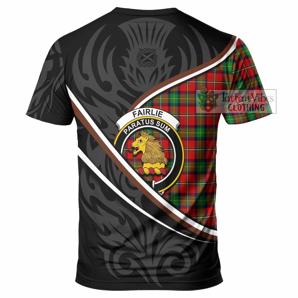 Fairlie Tartan Family Crest T-shirt Celtic Scottish Thistle Floral - Tartan Vibes Clothing