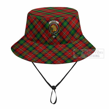 Fairlie Tartan Fishing Hat with Family Crest