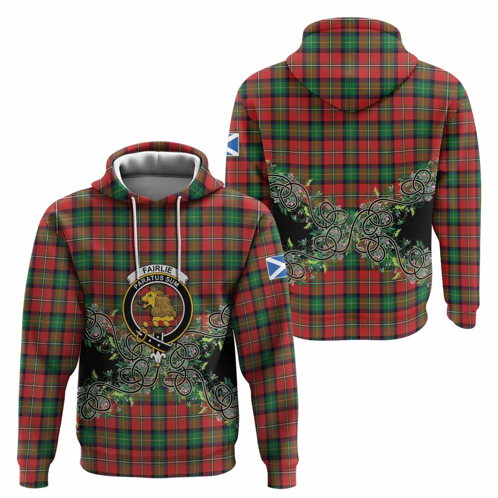 Fairlie Tartan Hoodie Thistle Scottish Spirit