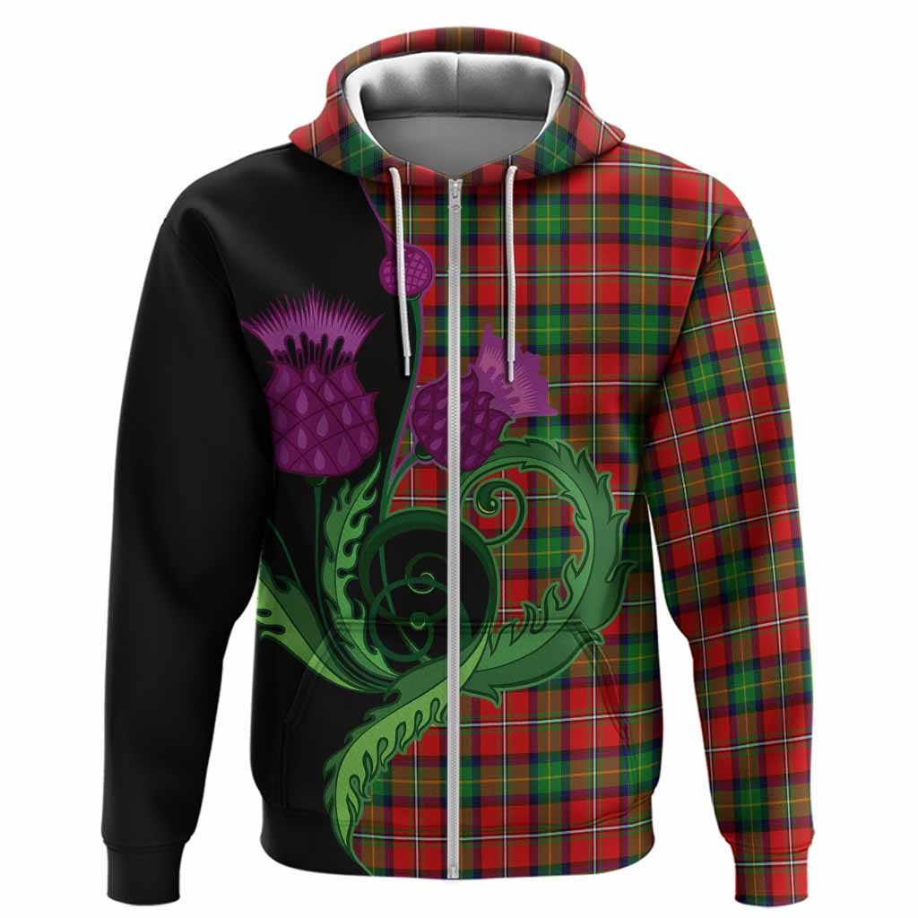 Fairlie Tartan Hoodie Traditional Scottish Thistle