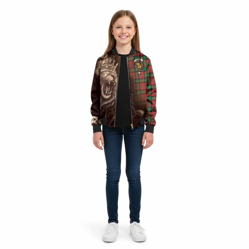 Fairlie Tartan Kid Bomber Jacket Roaring Lion Heritage