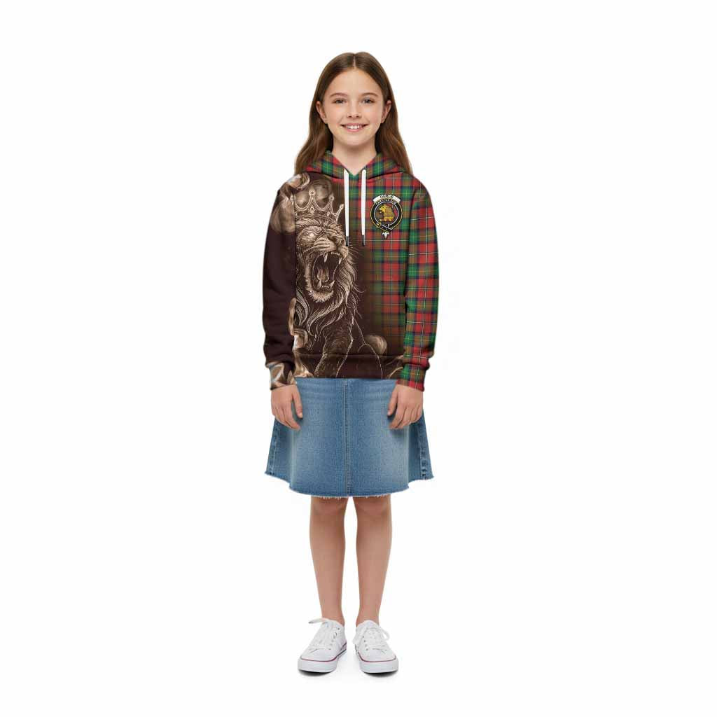 Fairlie Tartan Kid Hoodie Roaring Lion Heritage