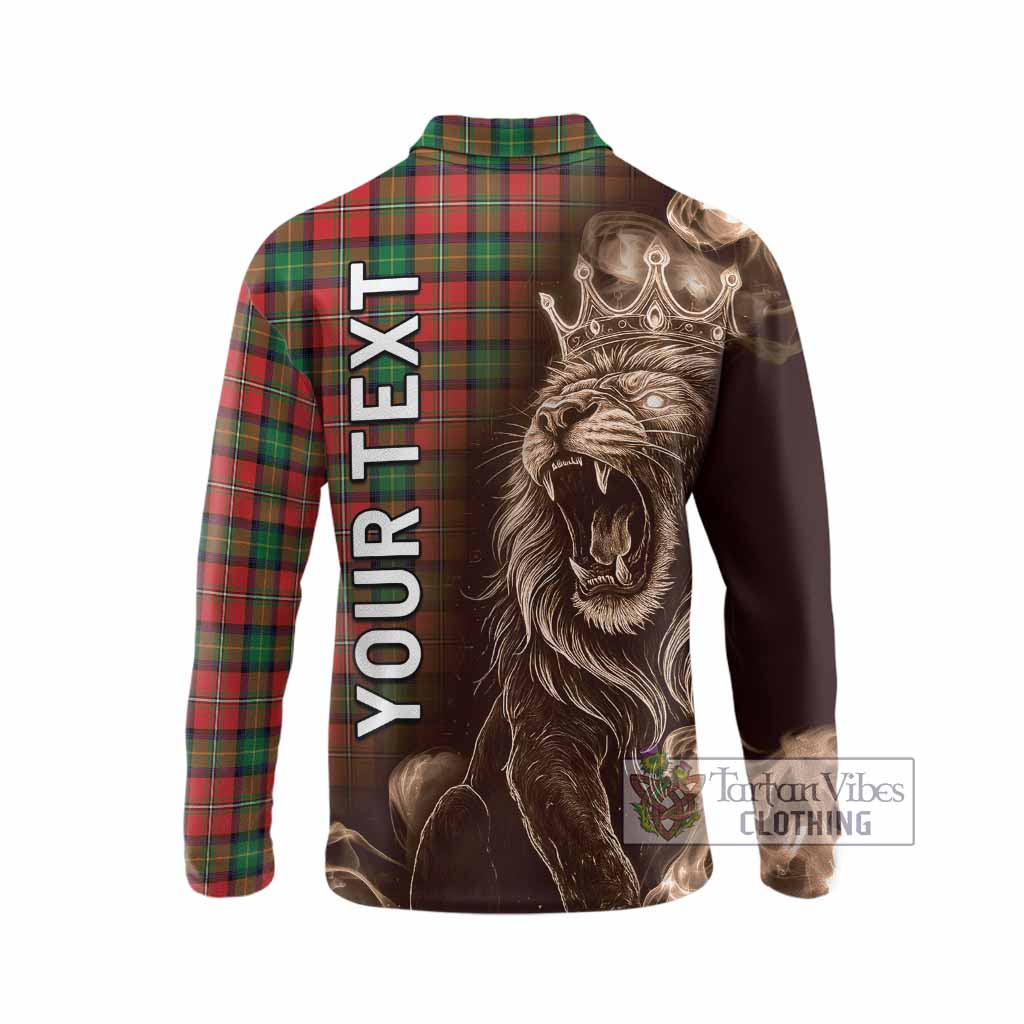 Fairlie Tartan Long Sleeve Polo Shirt Roaring Lion Heritage