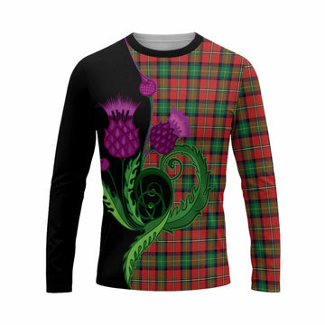 Fairlie Tartan Long Sleeve T-Shirt Traditional Scottish Thistle