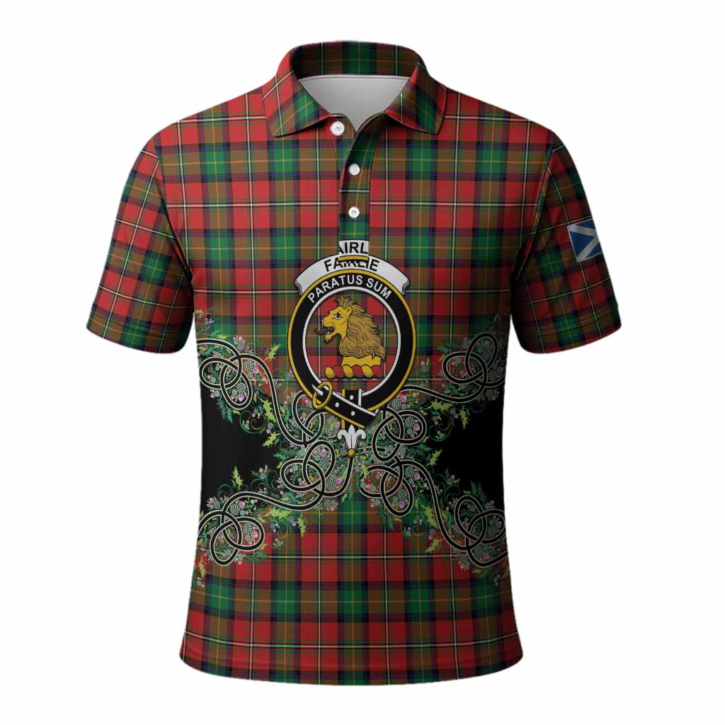 Fairlie Tartan Polo Shirt Thistle Scottish Spirit