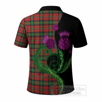 Fairlie Tartan Polo Shirt Traditional Scottish Thistle