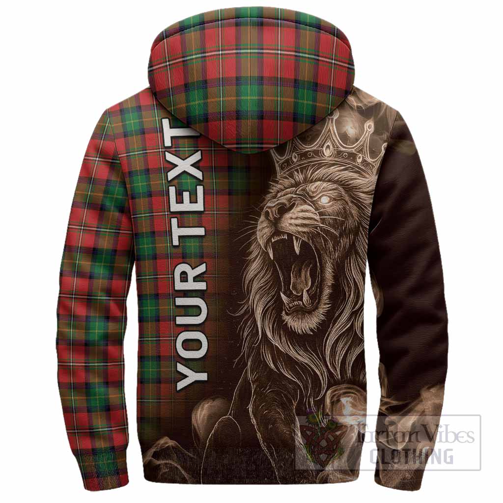 Fairlie Tartan Sherpa Hoodie Roaring Lion Heritage