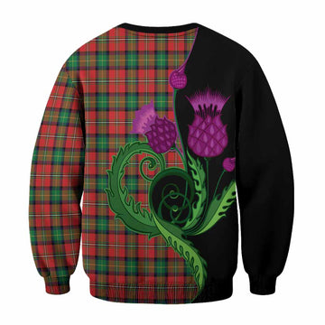 Fairlie Tartan Sweatshirt Traditional Scottish Thistle