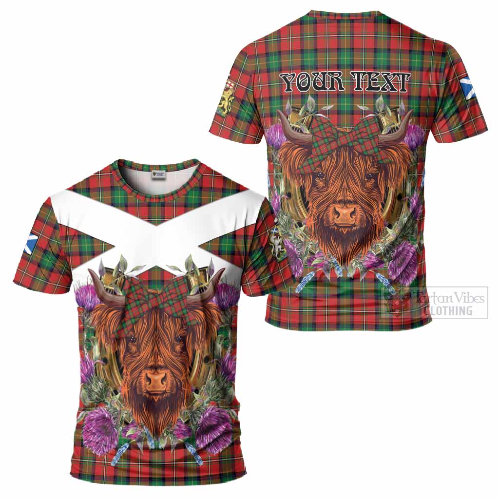 Fairlie Tartan T-Shirt Scottish Thistle Heilan Coo