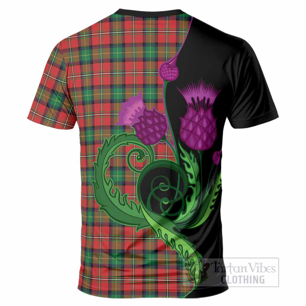 Fairlie Tartan T-Shirt Traditional Scottish Thistle