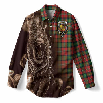 Fairlie Tartan Women Casual Shirt Roaring Lion Heritage