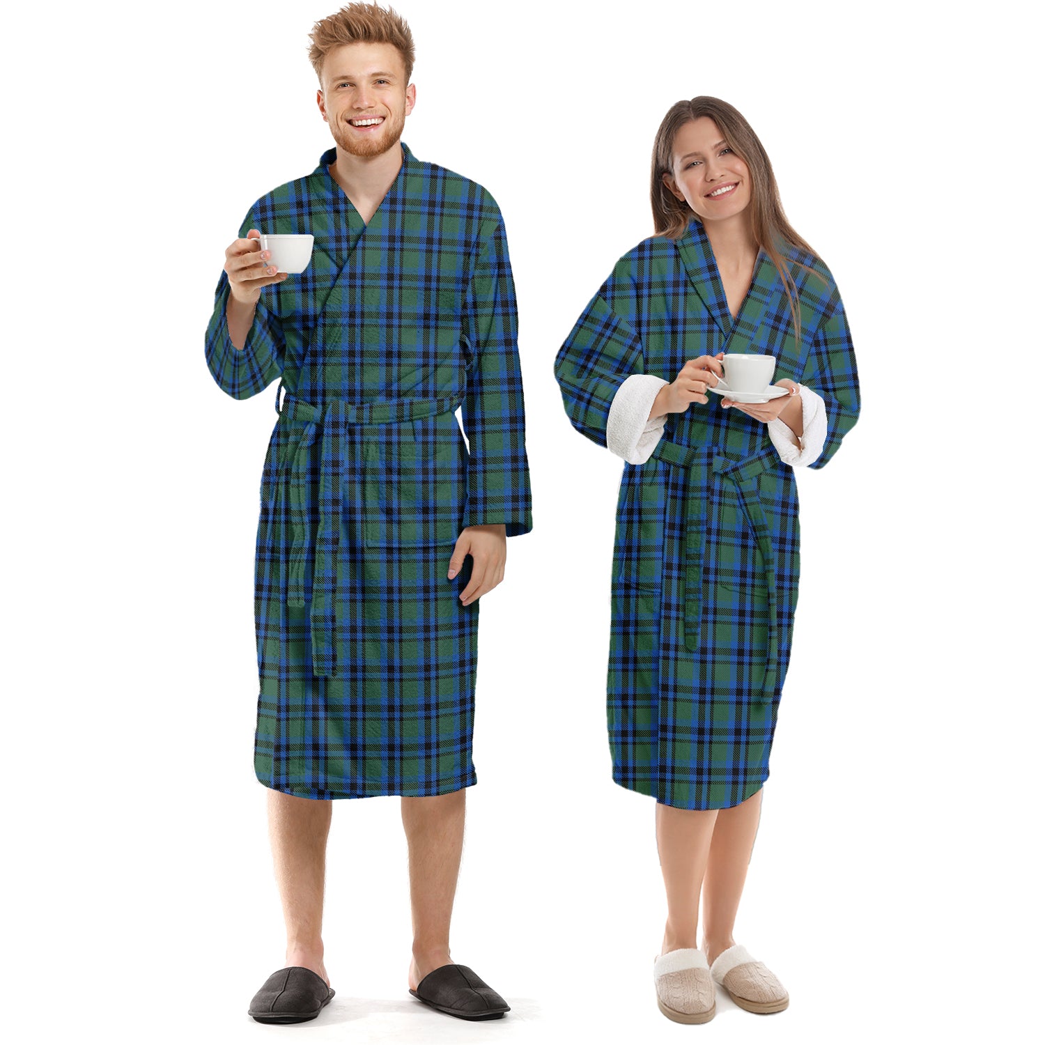 Falconer Tartan Bathrobe Unisex S - Tartan Vibes Clothing