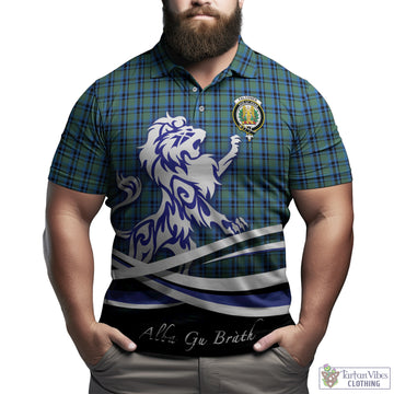 Falconer Tartan Polo Shirt with Alba Gu Brath Regal Lion Emblem Kid - Tartan Vibes Clothing