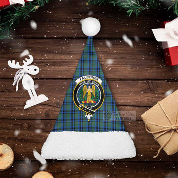 Falconer Tartan Christmas Santa Hats with Family Crest Christmas Hat S 20.5in (52cm) - Tartan Vibes Clothing