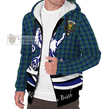 Falconer Tartan Sherpa Hoodie with Alba Gu Brath Regal Lion Emblem Unisex S - Tartan Vibes Clothing
